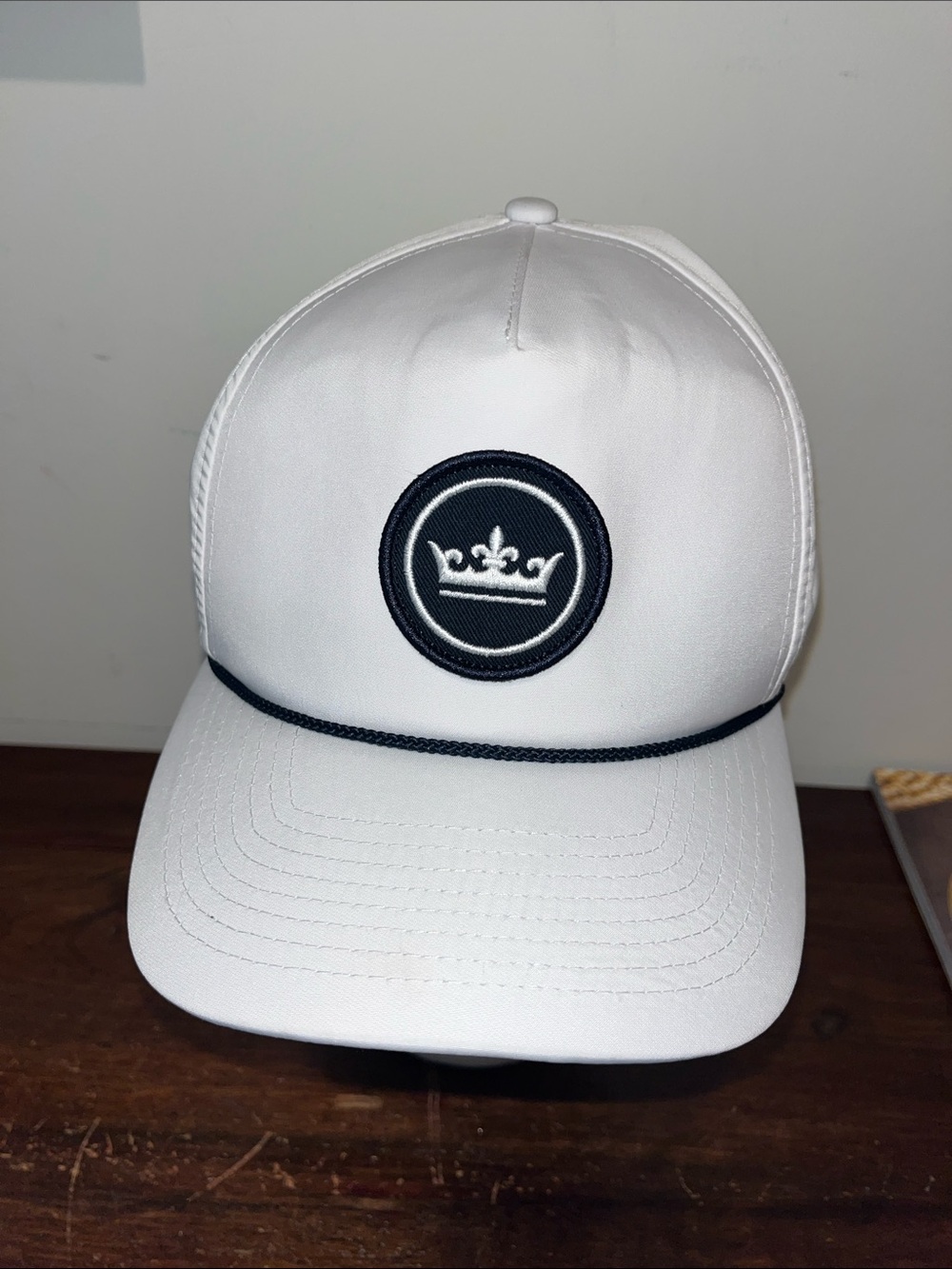 White Corded Crown Peter Millar SnapBack golf cap hat men’s
